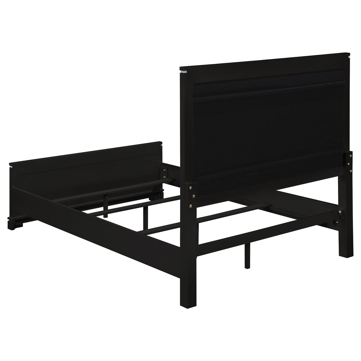 Cappola Wood Eastern King Panel Bed Black