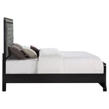 Cappola Wood Eastern King Panel Bed Black