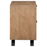 Taylor 2-drawer Rectangular Nightstand with Dual USB Ports Light Honey Brown