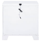 Eleanor Rectangular 2-drawer Nightstand White