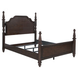 Andover 63-inch Four Poster  Bed Dark Oak