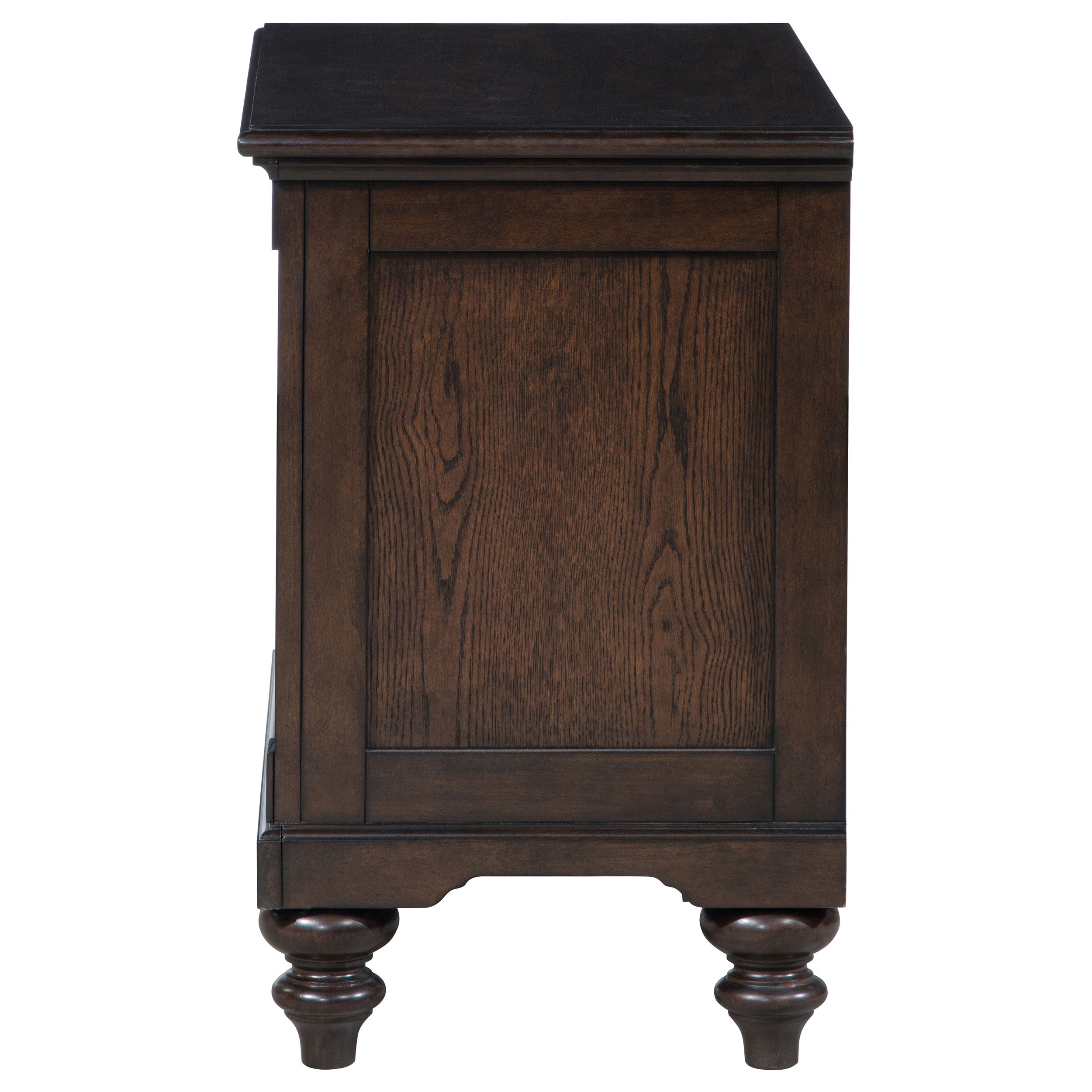 Andover 1-drawer Nightstand Bedside Table Dark Oak