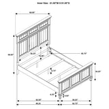 Avenue  Panel Bed Grey