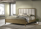 Amsbury 56-inch Upholstered  Bed Nutmeg