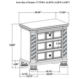 Emmett 3-drawer Nightstand Walnut