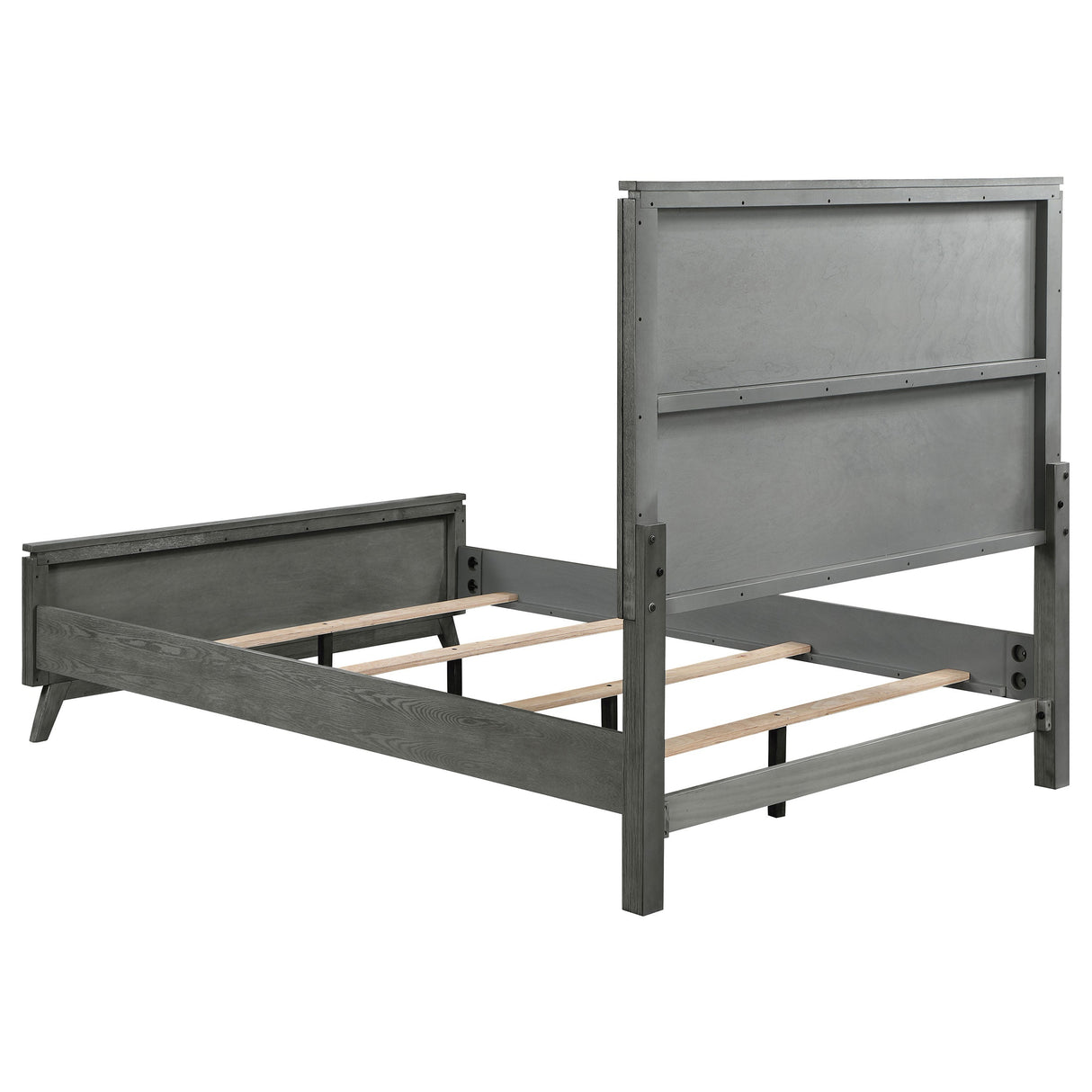 Nathan High Headboard  Panel Bed Grey