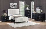 Brookmead 60-inch Upholstered  Bed Black