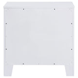 Anastasia 2-drawer Nightstand Bedside Table Pearl White