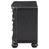 Celina 3-drawer Nightstand Bedside Table Black