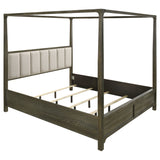 Gran Park  Four Poster Canopy Bed Dark Cocoa