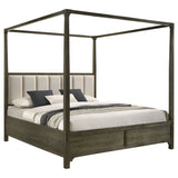 Gran Park  Four Poster Canopy Bed Dark Cocoa