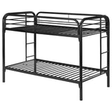 Morgan Twin Over Twin Bunk Bed Black