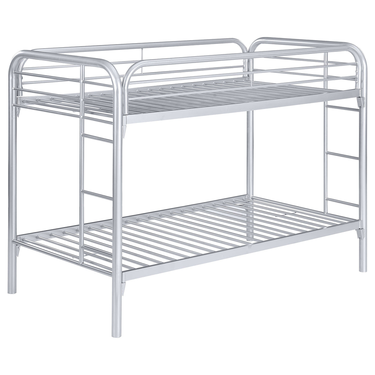 Morgan Twin Over Twin Bunk Bed Silver