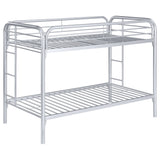 Morgan Twin Over Twin Bunk Bed Silver