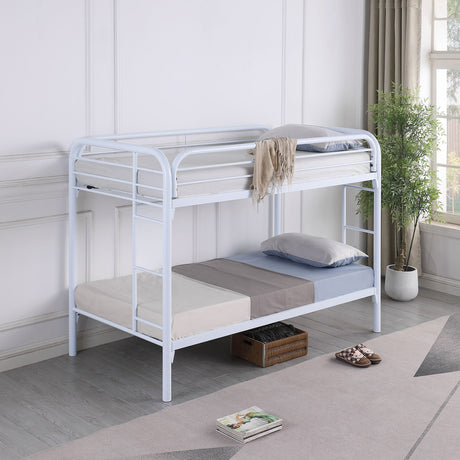 Morgan Twin Over Twin Bunk Bed White