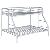 Morgan Twin Over Full Bunk Bed Silver