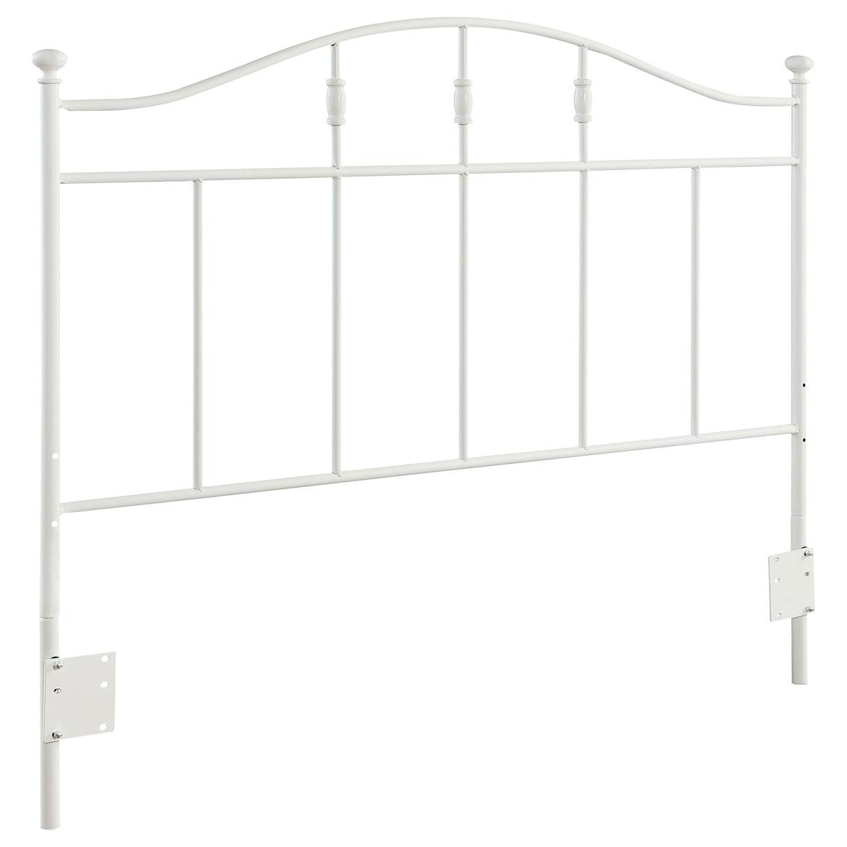 Loane  / Full Metal Arched Headboard White