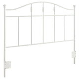 Loane  / Full Metal Arched Headboard White