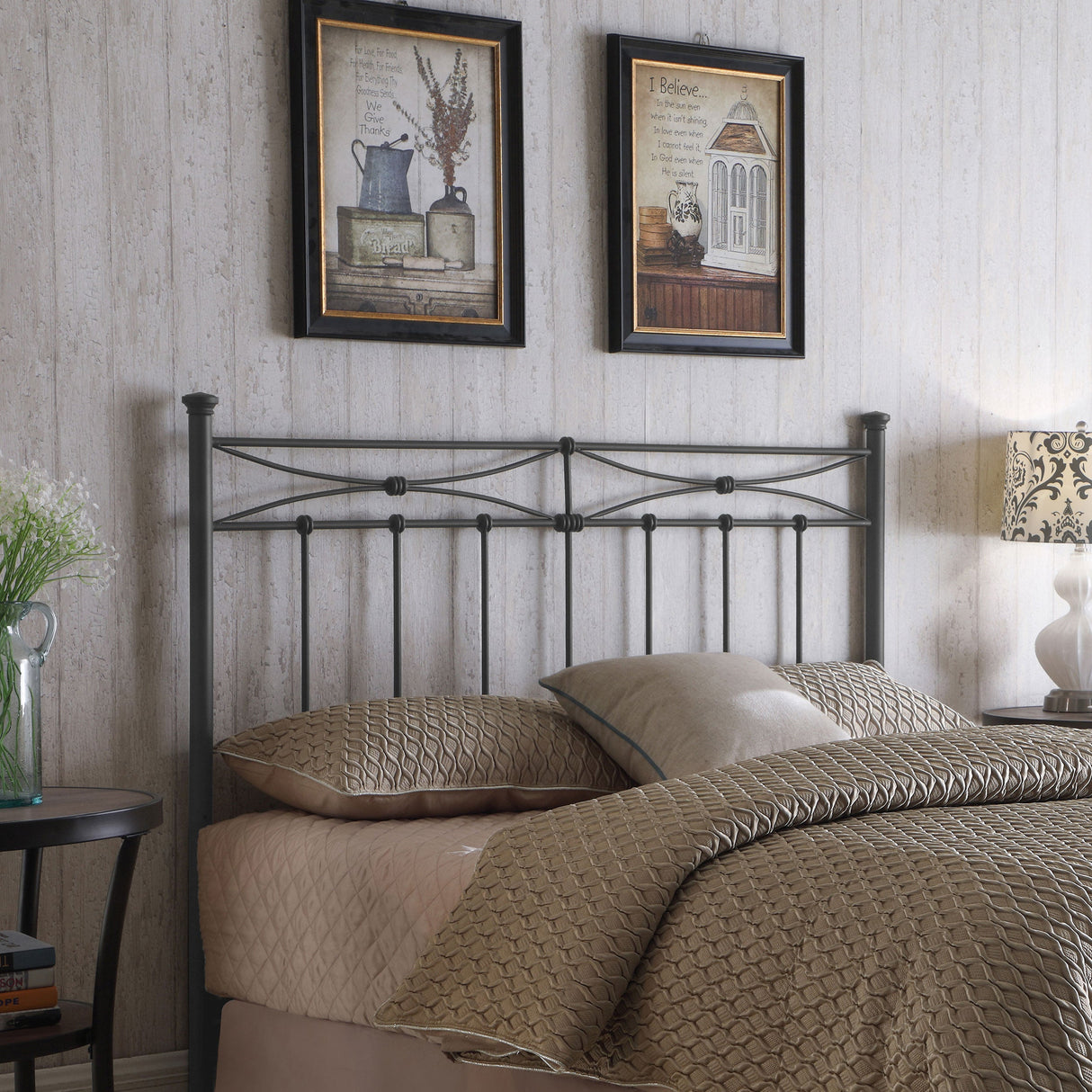 Lane  / Full Metal Headboard Rustic Bronze