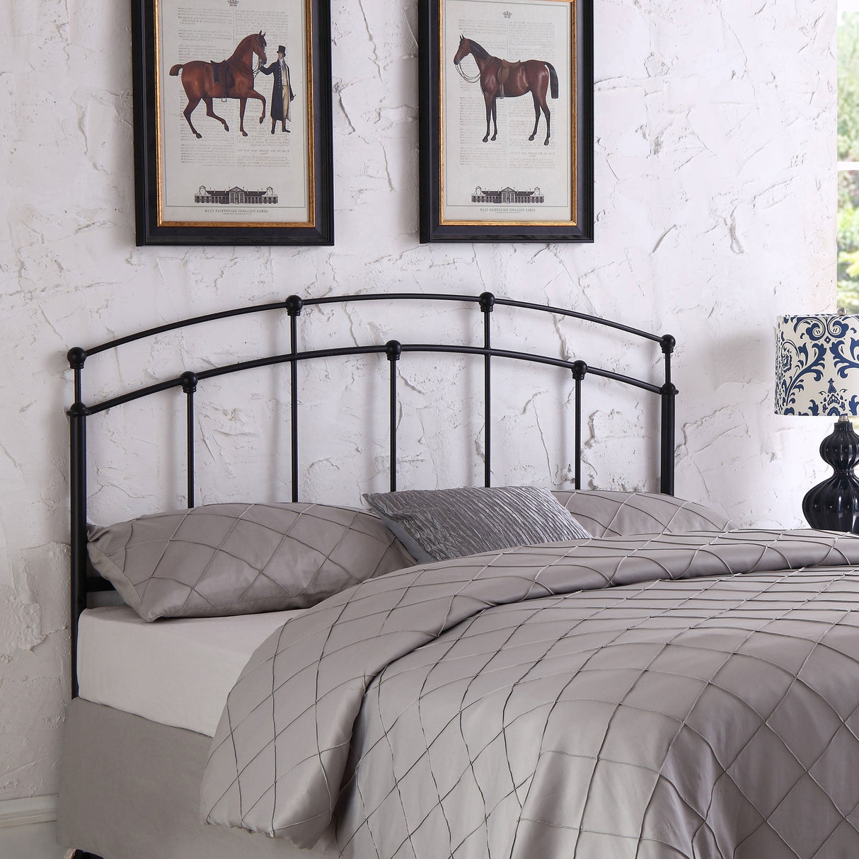 Bryant  / Full Metal Arched Headboard Black