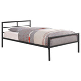 Fisher Twin Metal Bed Gunmetal