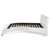 Jeremaine  Upholstered Bed White