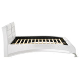 Jeremaine  Upholstered Bed White