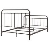 Livingston  Panel Metal Bed Dark Bronze