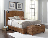 Laughton Hand-Woven Banana Leaf  Headboard Amber