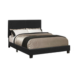 Mauve Bed Upholstered  Black