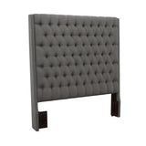 Camille Tall Tufted  Bed Grey