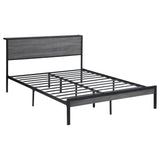 Ricky  Platform Bed Grey and Black