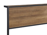 Ricky  Platform Bed Light Oak and Black