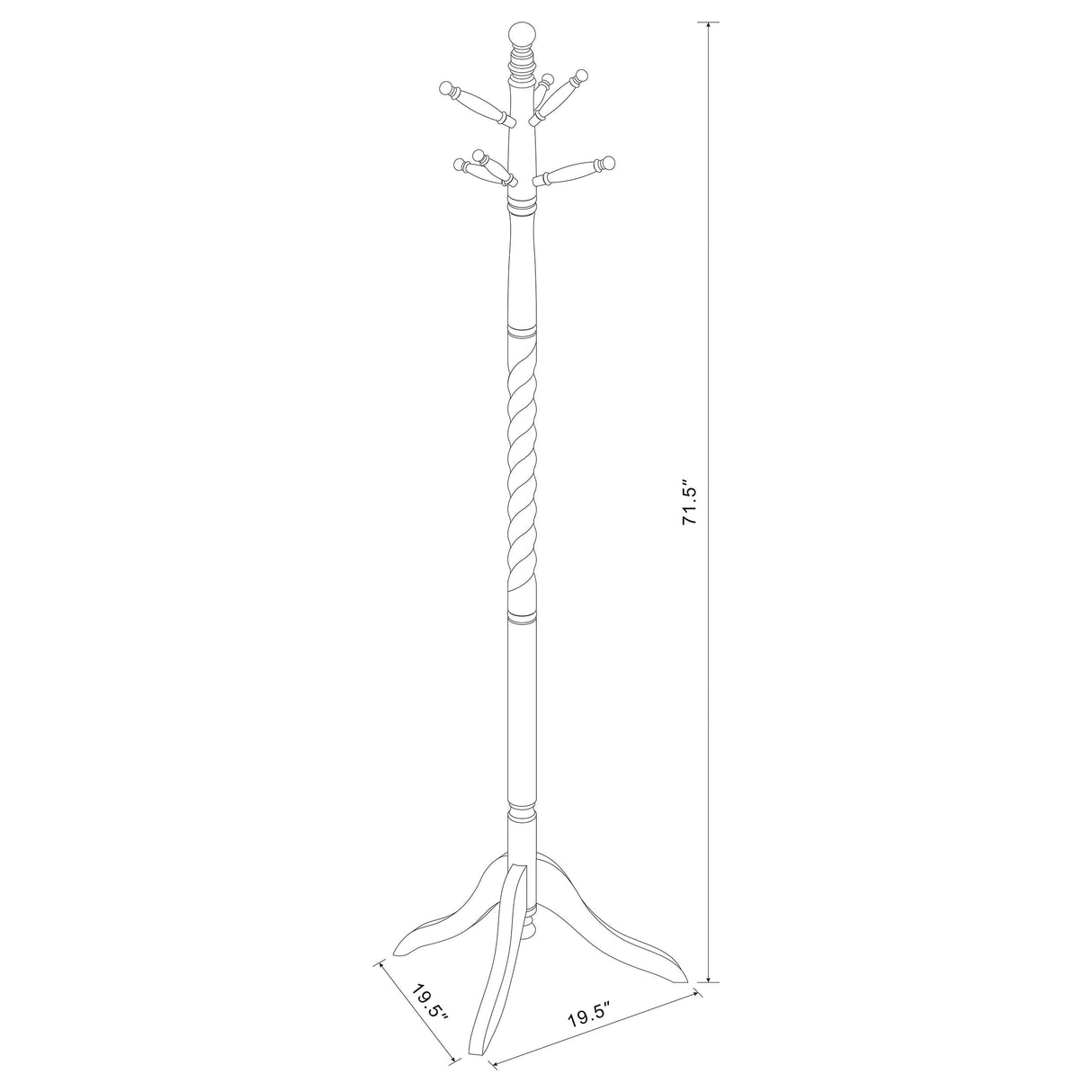 Riona 2-tier Coat Rack Merlot