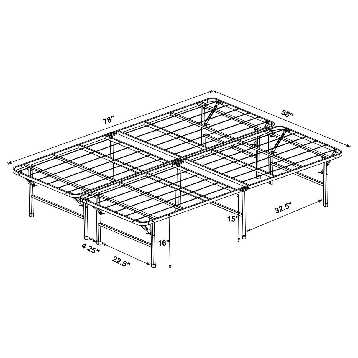 Mabel  Mattress Support Black