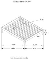 Hounslow Platform  Bed White