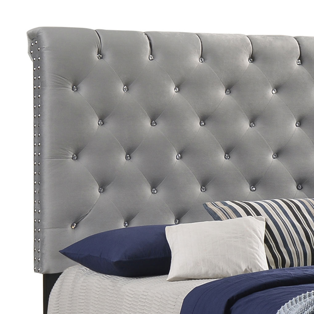 Warner  Upholstered Bed Grey