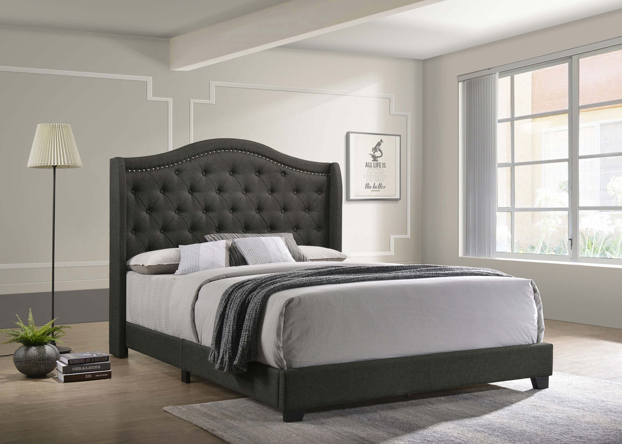 Sonoma Camel Back  Bed Grey