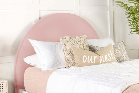 June Upholstered Arched  / Full Headboard Blush