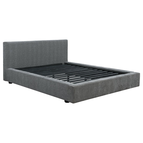 Gregory Upholstered Platform Bed Graphite