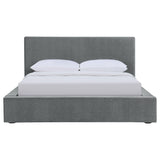 Gregory Upholstered Platform Bed Graphite