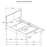 Boyd  Upholstered Bed with Nailhead Trim Ivory