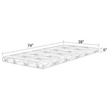 Joseph Twin Memory Foam Mattress White