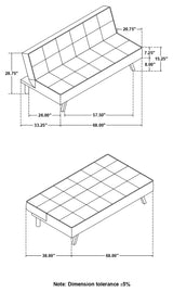 Joel Upholstered Tufted Sofa Bed