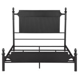 Cameron 51-inch Metal  Panel Bed Black