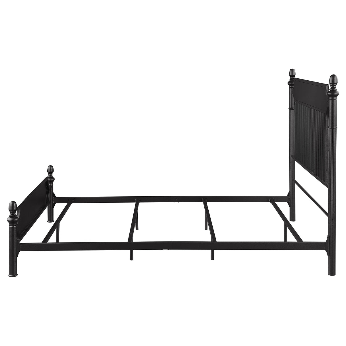 Cameron 51-inch Metal  Panel Bed Black