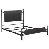 Cameron 51-inch Metal  Panel Bed Black