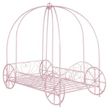 Massi Twin Canopy Bed Powder Pink