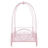 Massi Twin Canopy Bed Powder Pink