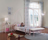 Massi Twin Canopy Bed Powder Pink